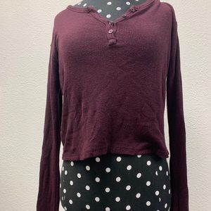 brandy melville maroon top